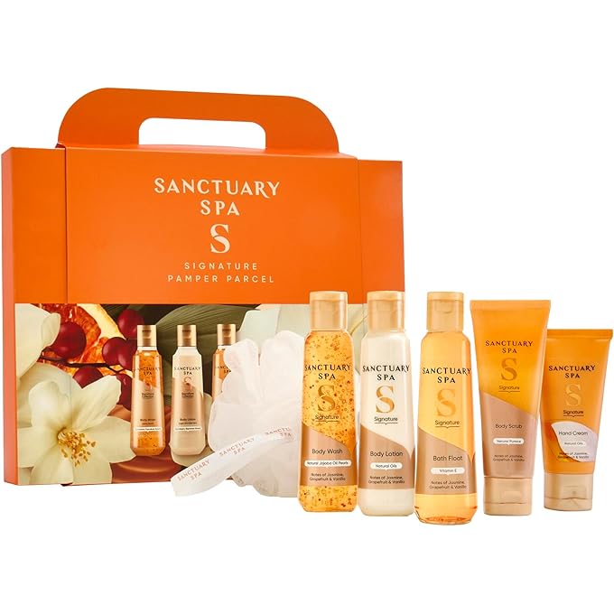 Sanctuary Spa Signature Pamper Parcel Gift Set, Vegan, Gift For Women, Birthday Gift, Womens Gift Sets, Self Care Gift - Image 1